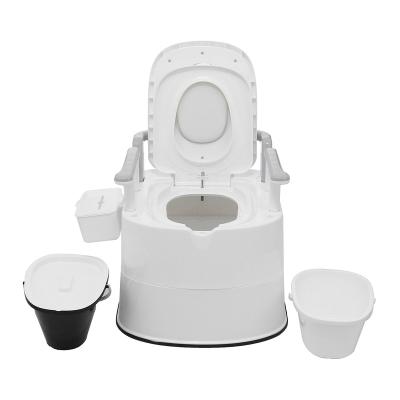 China Hidden Toilet Seat Kit Home Bathroom Potty Travel Barrel Pregnant Woman Elder Portable Dismountable Toilet Tank Toilet Old With 2 Buckets for sale