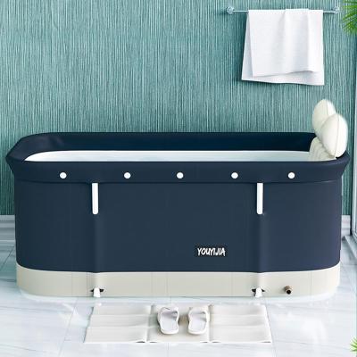 China 120 x 55 x 50cm Sustainable Bathtub Set Portable Folding Bath Tub Baby Tub Bath Tub Kit For Adult Family PVC Beauty Spa Bucket Bucket for sale