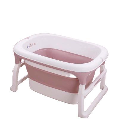 China Viable Foldable Bathtub 0-15Y Baby Bathtub Sitting Oversized Babies Accessories Folding Bathtub Supplies Newborn Baby Born Bathroom for sale