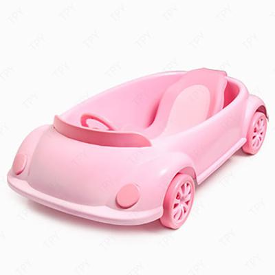 China Viable Shape Bathtub Folding Car Foldable Baby Shower Infant Basin with Baby Cushion Bath Tubs for Baby Kids for sale