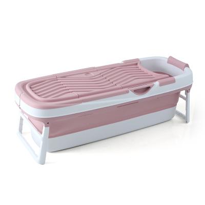 China 158CM Extra Large Viable Bathtub Folding Bathtub Portable Collapsible Sauna Inflatable Tub For Adults for sale