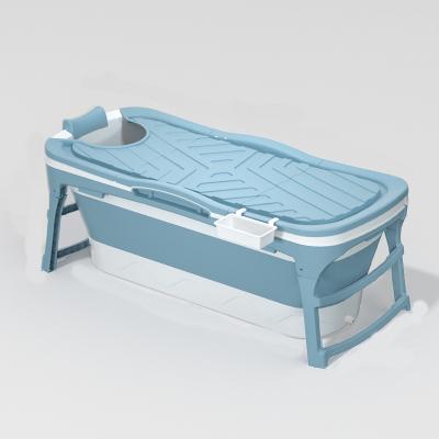 China 1.42m/56 Inch Plastic Freestanding Portable Collapsible Adult Bathtub Viable With Support Wholesale And Dropshipping for sale