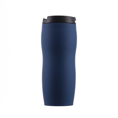 China Modern Simple PORTABLE Vacuum Thermal Mug 380ml Tumbler Insulated Stainless Steel Travel Mug with Flip Lid for sale