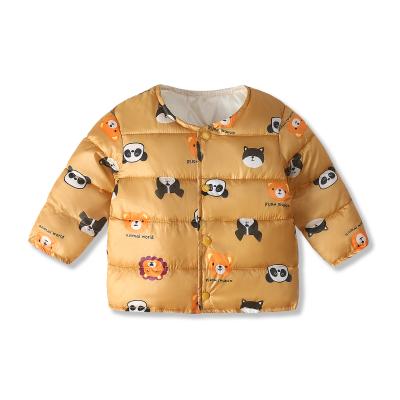 China Autumn And Winter New Cartoon children's down jacket padded boys and girls short colorful baby jacket 73-120cm for sale