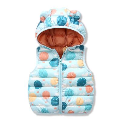 China Children's Breathable Cotton Down Vest With Comfortable Hood Vest for sale