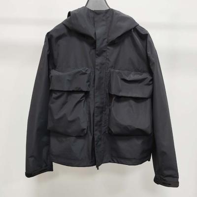 China OEM Plain Hoodie Anorak Pullover Jacket Waterproof Outdoor Soft Clothing OEM Pockets for sale