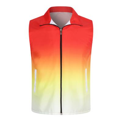 China OEM waterproof custom logo outwear uniform ad vest promotion unisex outwear vest for sale