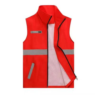 China QUICK DRY High Reflective Custom Made Safety Visibility Running Vest With Logo Promotion Unisex Vest for sale