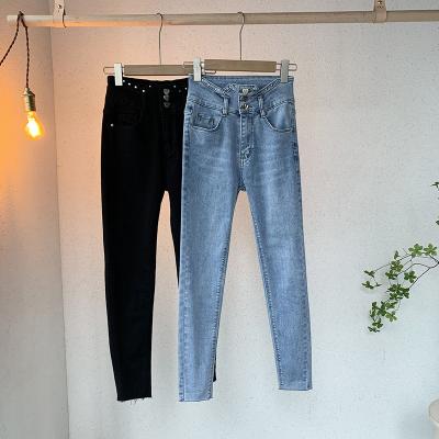 China Wholesale Fashion Women's Straight Jeans High Waist Casual Loose Slim Vintage Ladies Breathable Jeans for sale