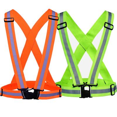 China 360Â ° Visibility Ready to Board Outboard Adjustable Seat Belt, Safety Reflective Straps, Hi Vis Suspender for Jogging for sale