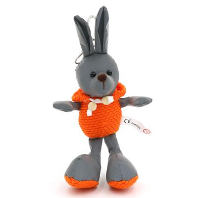 China High Visibility EN 13356 Reflective Plush 3D Toys Hanger Doll With Customized Shapes for sale