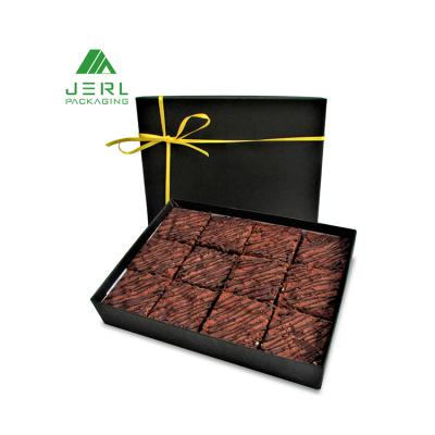 China Handmade Custom Paper Packaging Box Edible Brownie Packaging For Brownie for sale