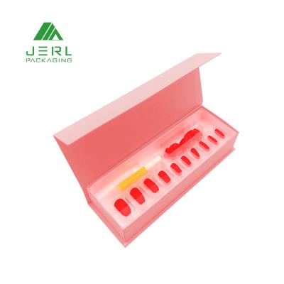 China Handmade Custom Empty Customer Press Paper Logo On Nail Boxes Package Box Packing Nail Packaging for sale