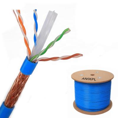 China Because/CCA/CCS/TC 1000MHZ SFTP CAT6 Network Cable Fast Speed ​​CAT6 305m awg23 Communicate Cable For Security CCTV System for sale