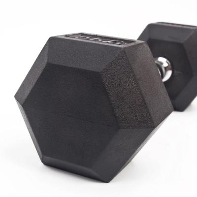 China Hot sales dumbbell fitness&body building environmental protection clad high quality hexagon dumbbell suit for sale