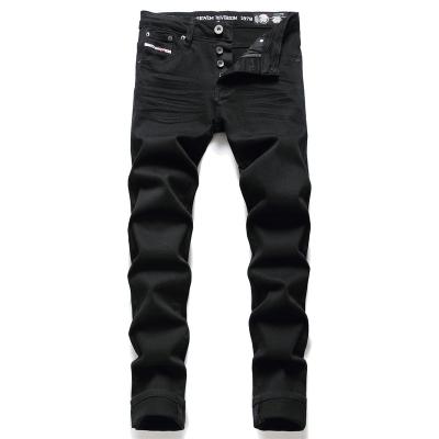 China OEM Factory Black Breathable Pencil Pants New Style Man High Quality Korean Men's Jeans for sale