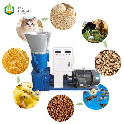 China Hot Pet Poultry Plant Hammer Fish Chicken Maker Food Feed Extruder Wooden Pellet Floating Mill Making Processing Machine For Animal for sale