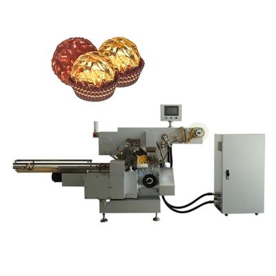 China Ferrero Style High Quality Automatic Food Chocolate Wrapping Packing Machine for sale