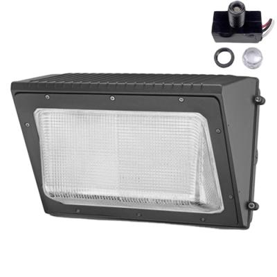 China Outdoor DLC Listed High Brightness 70w Full Cut Out LED Glass Wall Package Light AC120-277V for sale