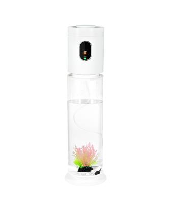 China Humidifier Jerk Tant+ Aquarium Humidifier Crystal Top Fill LED Decorative Household Humidifier Air Diffuser for sale