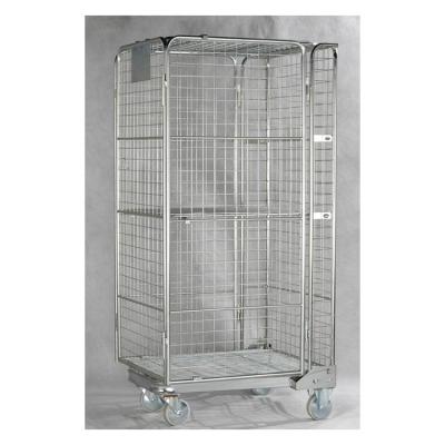 China Collapsible stillage wire locker warehouse cage, roll cage trolley, stillage cage container 727*823*1715mm for sale