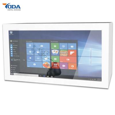 China Transparent LCD Showcase Standalone/ Network WLAN USB RJ45 Transparent LCD Display Box for sale