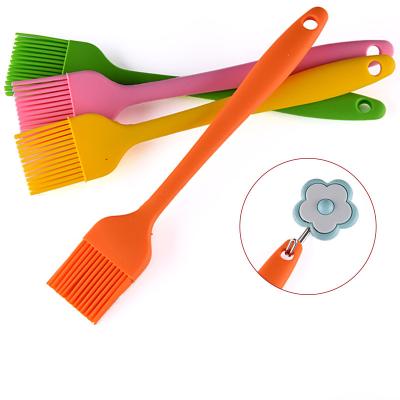 China Easily Cleaned BBQ Oil Brush - 8 Inch Silicone Basting Pastry Turkey Bastet BBQ Brush Cooking Kitchen Utensil for sale