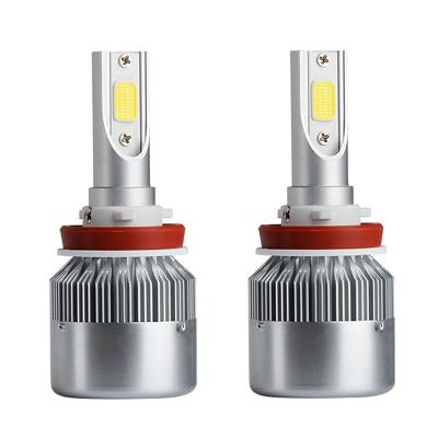 China Turn Signal Light + Amber White Hot Selling White Waterproof C6 12V 36W H4 Car Led Bulb Automotive Headlamp a12 led bulb f5 led headlight bulb for sale