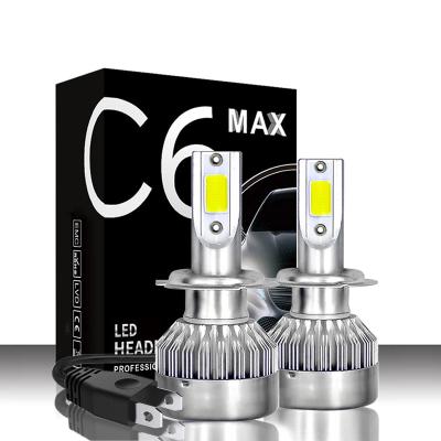 China H7 led headlight bulb LED car led auto headlight H4 lights 9005 9006 mini LED auto headlight led lamp 6000K C6 for sale