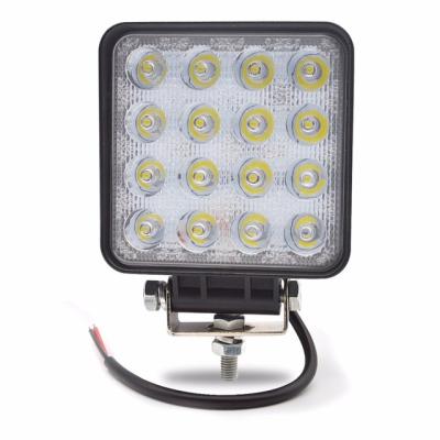 China Car/Motorcycle/Offroad Vehicle/Truck/Forklift/Boat Factory Wholesale 48w Led Spot Light 12v 24V Offroad Led Work Lights Car Truck 4x4 ATV Tractor Ripping Spot Light fog lamp for sale