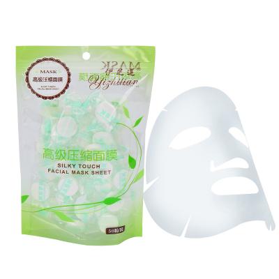 China Non Woven Wet 50 Pack Moisturizing Compressed Candy Granules Mask Sheet Private Label Facial Nonwoven for sale