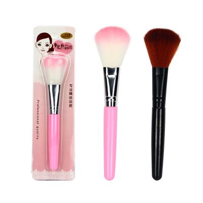 China Angular Blush Single Blush Soft Contour Bristle Beauty Tools Foundation Makeup Brush Professional Brushes Individual Packaging for sale