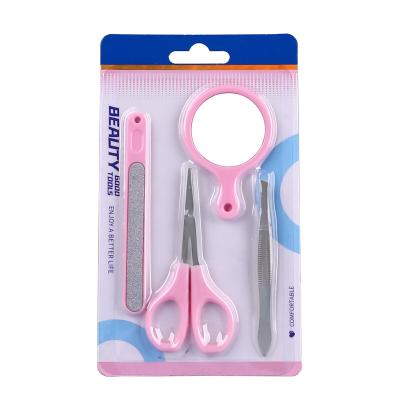 China Eyebrow Trimming Eyebrow Trimming Clip Mirror Dead Small Peels Artificial Nail Art Tool Kit Manicure Dotting Set 8523 for sale