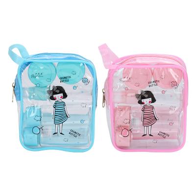 China Plastic Cosmetic Packaging Set of 7 Travel Bottle Coasters Cosmetic Spray Bottle Bottles for sale