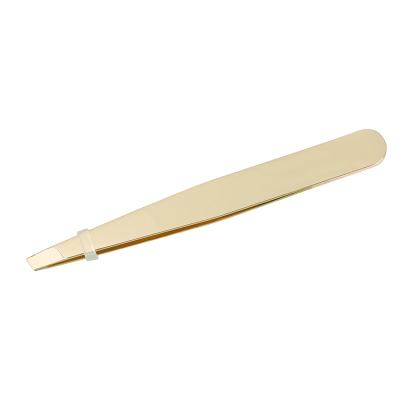 China Wholesale yizhilian eyebrow factory gold plated eyebrow clip bag brow tweezers tips packaging for sale