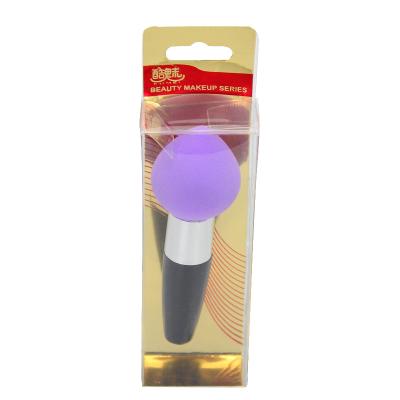 China factory wholesale yizhilian boxed soft latex water droplets makeup sponge with handle case purple 9500 for sale