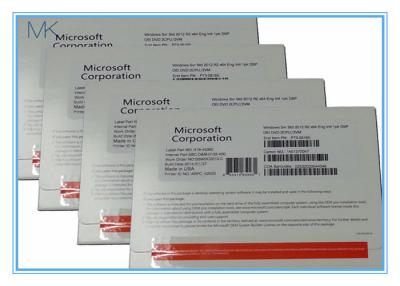 China Microsoft Windows Server Standard 2012 R2 OEM 64bit OEM 2 CPU 2 VM Easy To Use for sale