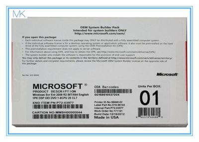 China ativação da empresa R2 25 CLT do servidor 2008 da vitória do sistema operacional de 64Bit Windows em linha à venda