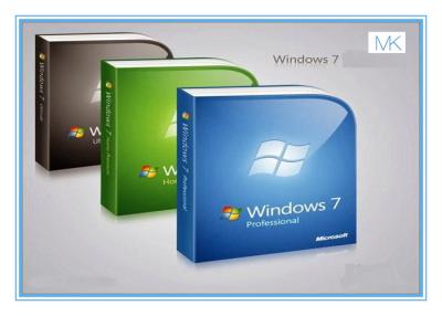 China Computersystem Microsoft aktualisieren Windows 7 Pro-Soem-Software-Windows 7-Einzelhandels-Lizenz zu verkaufen