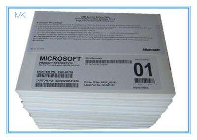 China Microsoft profissional atualiza o construtor de sistema DVD do OEM de Windows 7 SP1 64bit trabalho de 1 bloco bem à venda