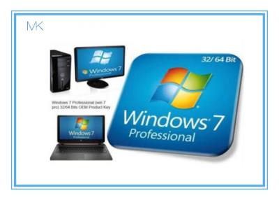 China Professionele Volledige Kleinhandelsversie 32 van Windows 7 & met 64 bits met Echte Sleutel Te koop