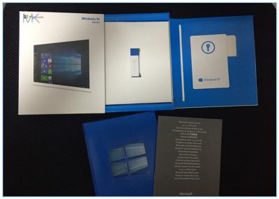 China Microsoft Windows-Software, Vensters 10 Huis Volledige Versie 32 & USB-flashstation Kleinhandelsdoos met 64 bits Te koop