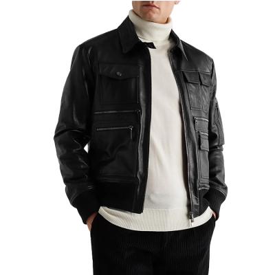 China Waterproof 100% original plus size letterman jacket leather sleeves biker leather jacket for men 2020 for sale