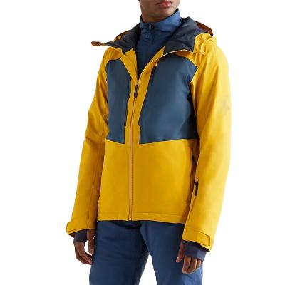 China Young waterproof fashion colorblock racing work men's anorak hoodie jacket coat with zipper for sale