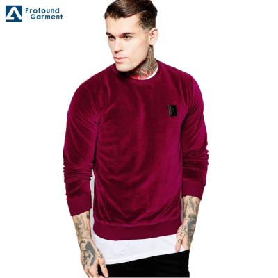 China Mens Velvet New Design Garment New Design Soft Anti-pilling Sweatshirt 60% Cotton Deep Custom 40% Polyester for sale