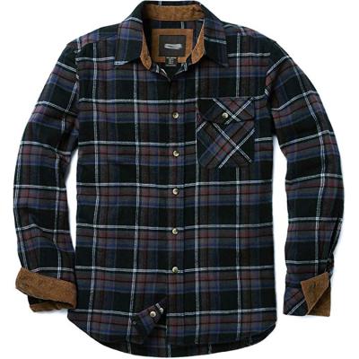 China Wholesale Plaid Anti Pilling Brushed Button Up Mens Flannel Long Sleeve Shirts for sale