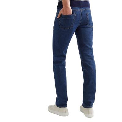 China Men Breathable Pants Distressed Blue Wide Leg Pants Denim Dress Custom Stacked Jean Trouser Fashion Jeans for sale