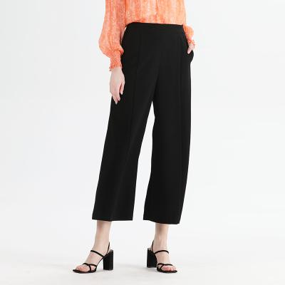 中国 Anti-Wrinkle Solid Color Woman Casual Loose Long Pocket Cargo Pants Wide Leg Pants For Women 販売のため