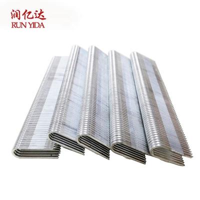 China TRD-619 TRD-622 22MM Stainless Steel Flat Staples Mattress Staples U Type Nail For Furniture Wood Bedding Sofa for sale