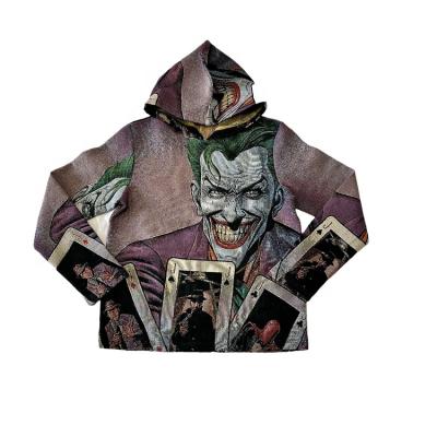 China Anti-wrinkle fashion Hiphop Men Streetwear Tapestry Hoodie rap joker cool clothing top cover plus size mens hoodies sweatshirts for sale